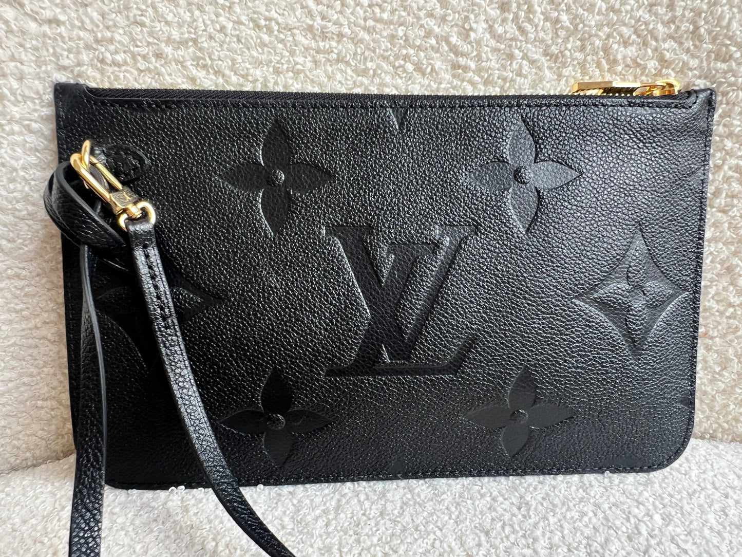 Louis Vuitton Pouch (from Neverfull) Black Empreinte