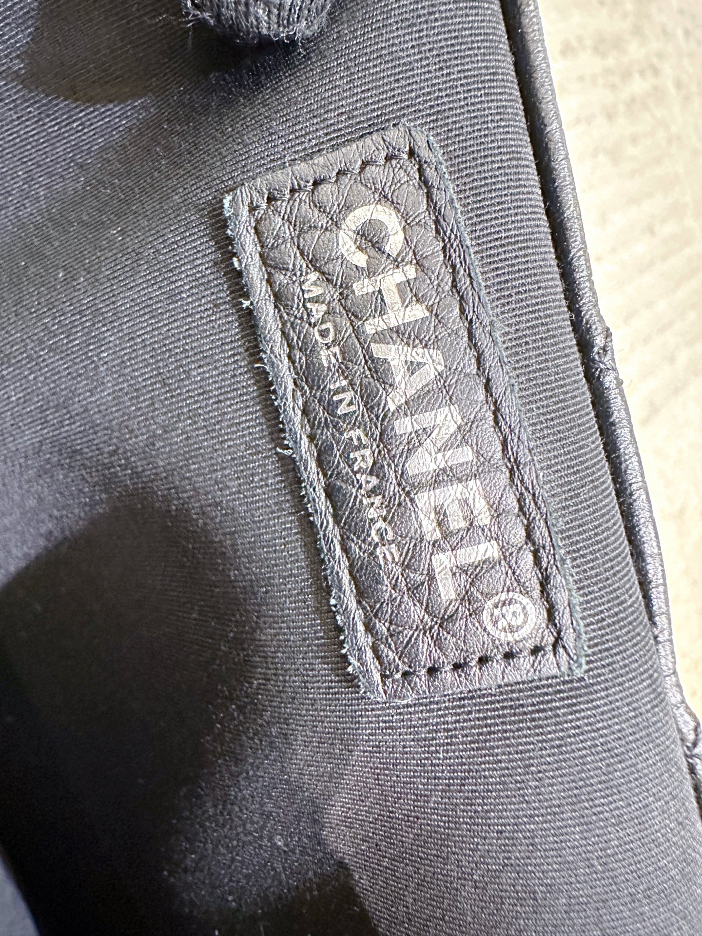 Chanel Calfskin Quilted XXL Travel Flap Bag Black 3038 holo card