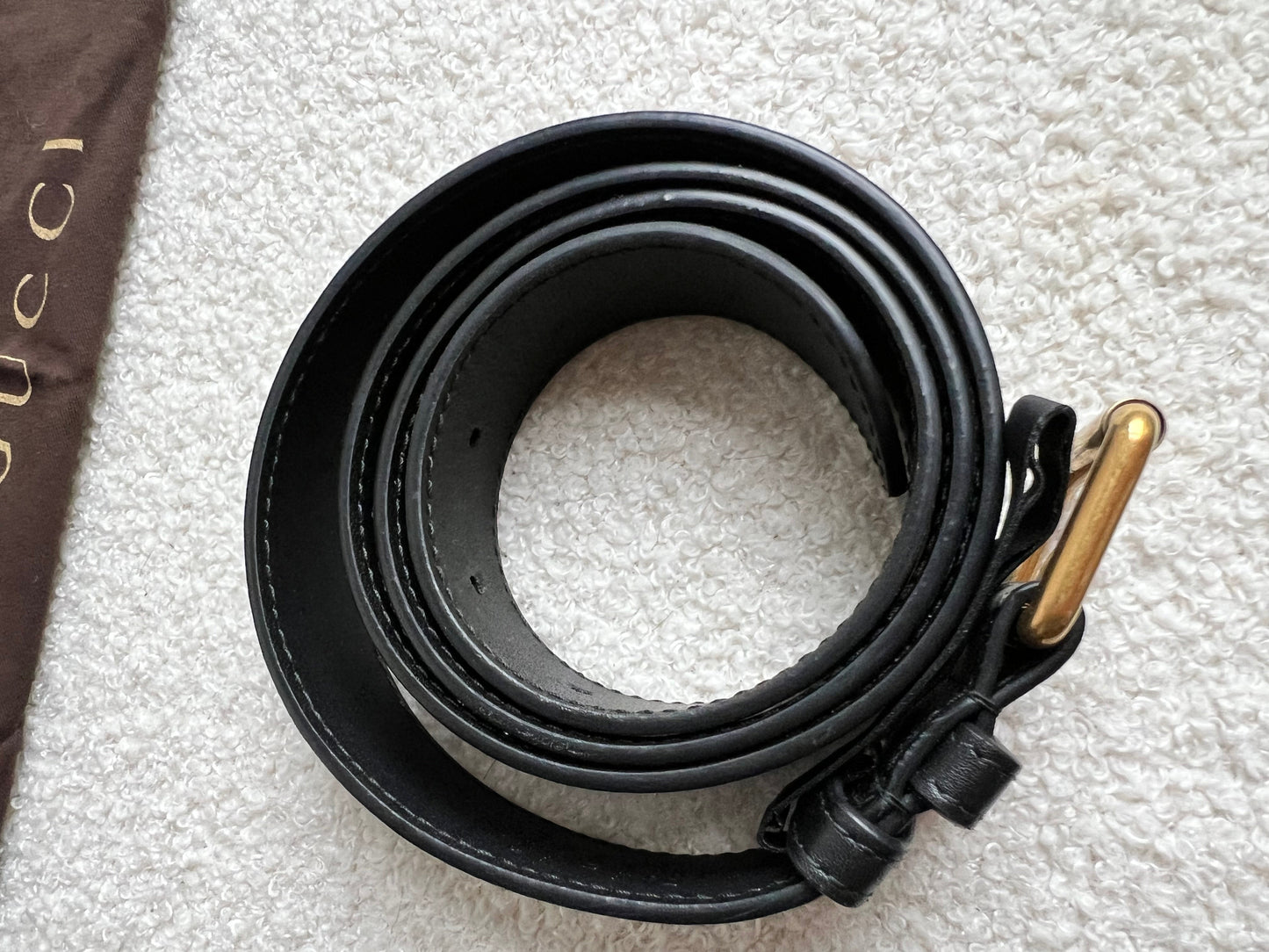 Gucci GG Black Velvet Marmont Belt Bag