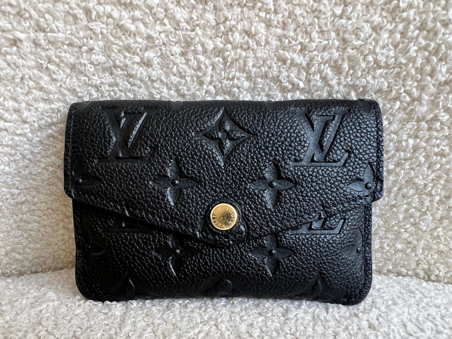Louis Vuitton Key Pouch Black Empreinte