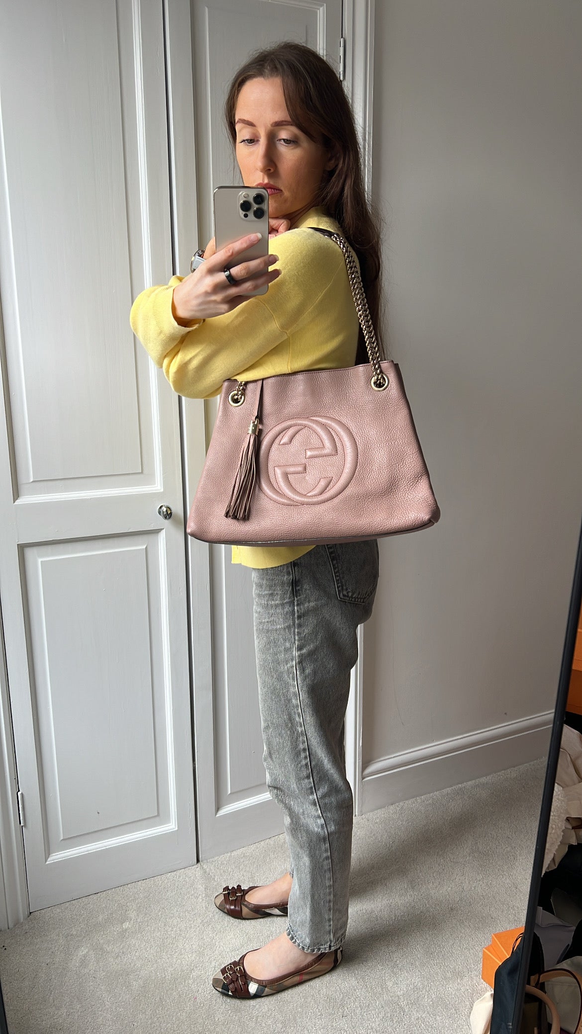 Gucci Rose Pink Soho Chain Tote (RRP £1350)