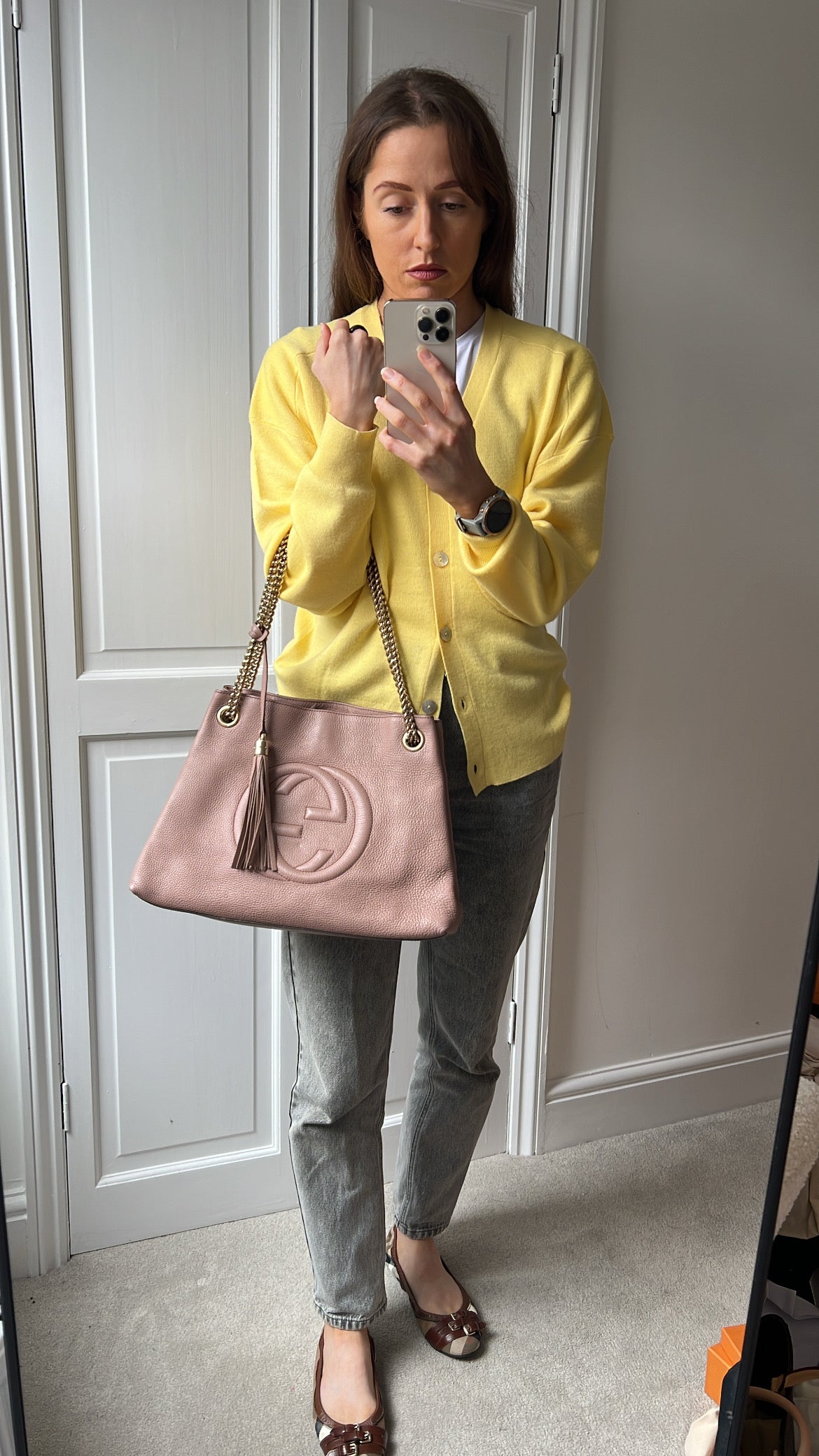 Gucci Rose Pink Soho Chain Tote (RRP £1350)