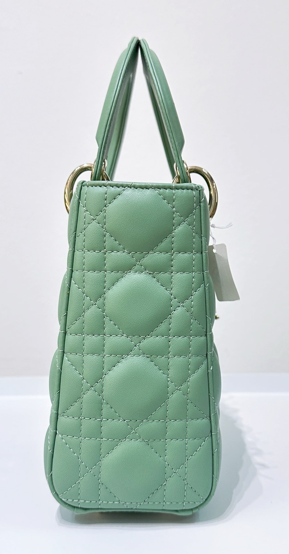 Small Lady Dior My ABCDior Bag Green Cannage Lambskin