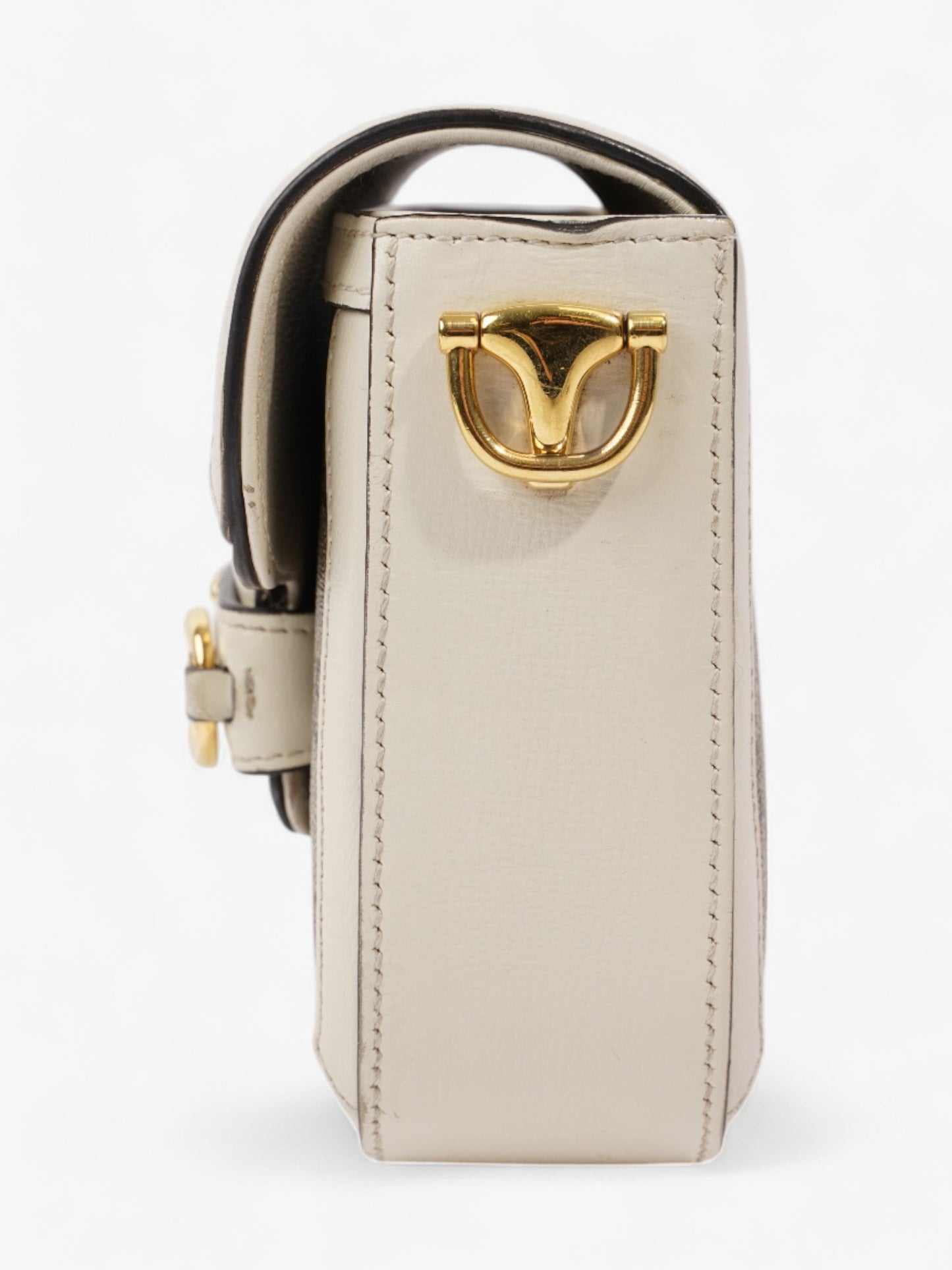 Gucci Horsebit 1955 Mini Bag White / Monogram Coated Canvas