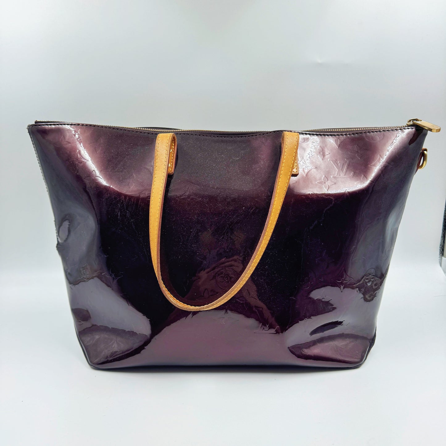 Louis Vuitton Dark Cherry Vernis Bellevue Tote TWS
