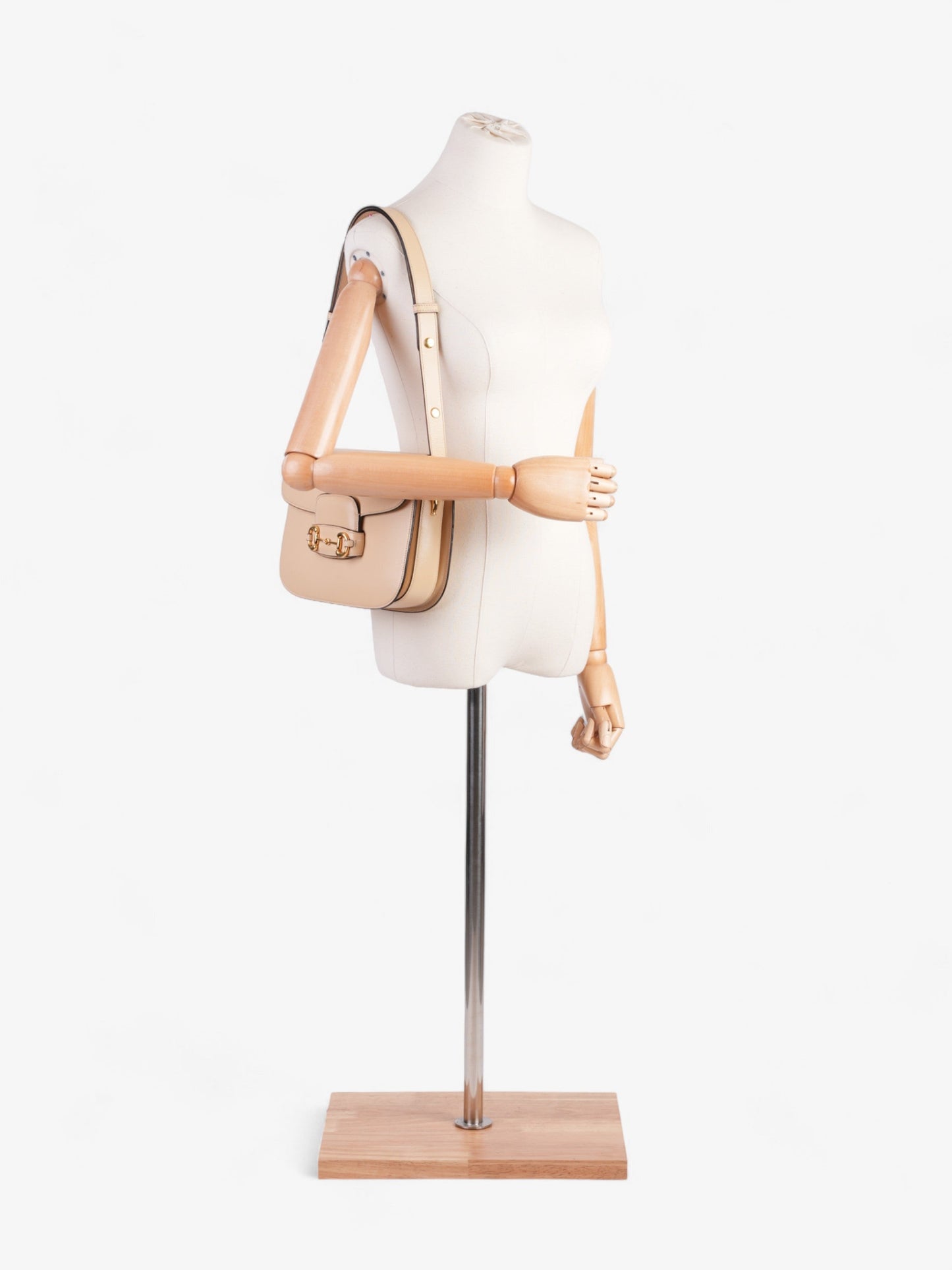 Gucci Horsebit 1955 Beige Leather