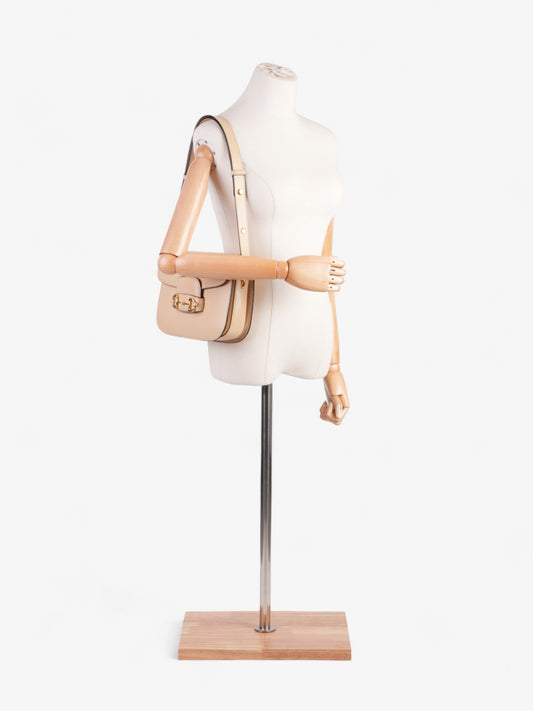 Gucci Horsebit 1955 Beige Leather