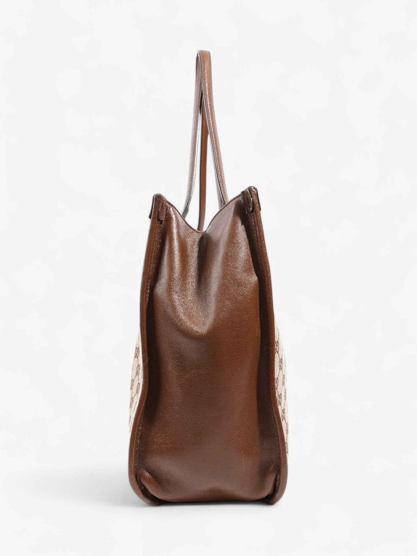 Gucci Horsebit 1955 Tote Beige / Brown Canvas