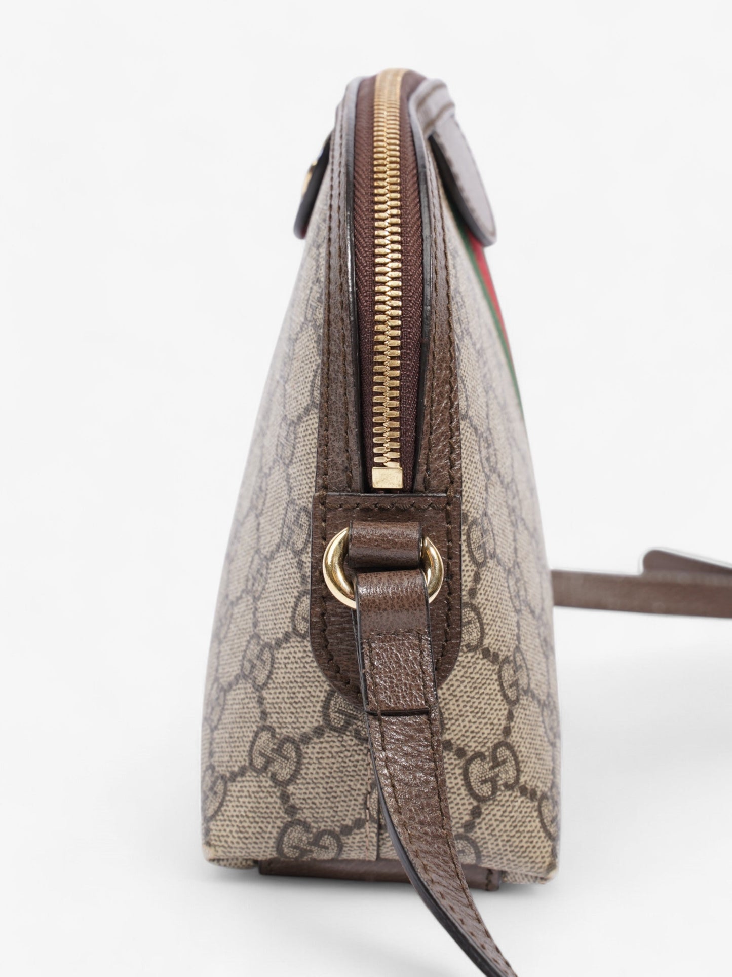 Gucci Ophidia Shoulder Bag Supreme / Green / Red Coated Canvas Small