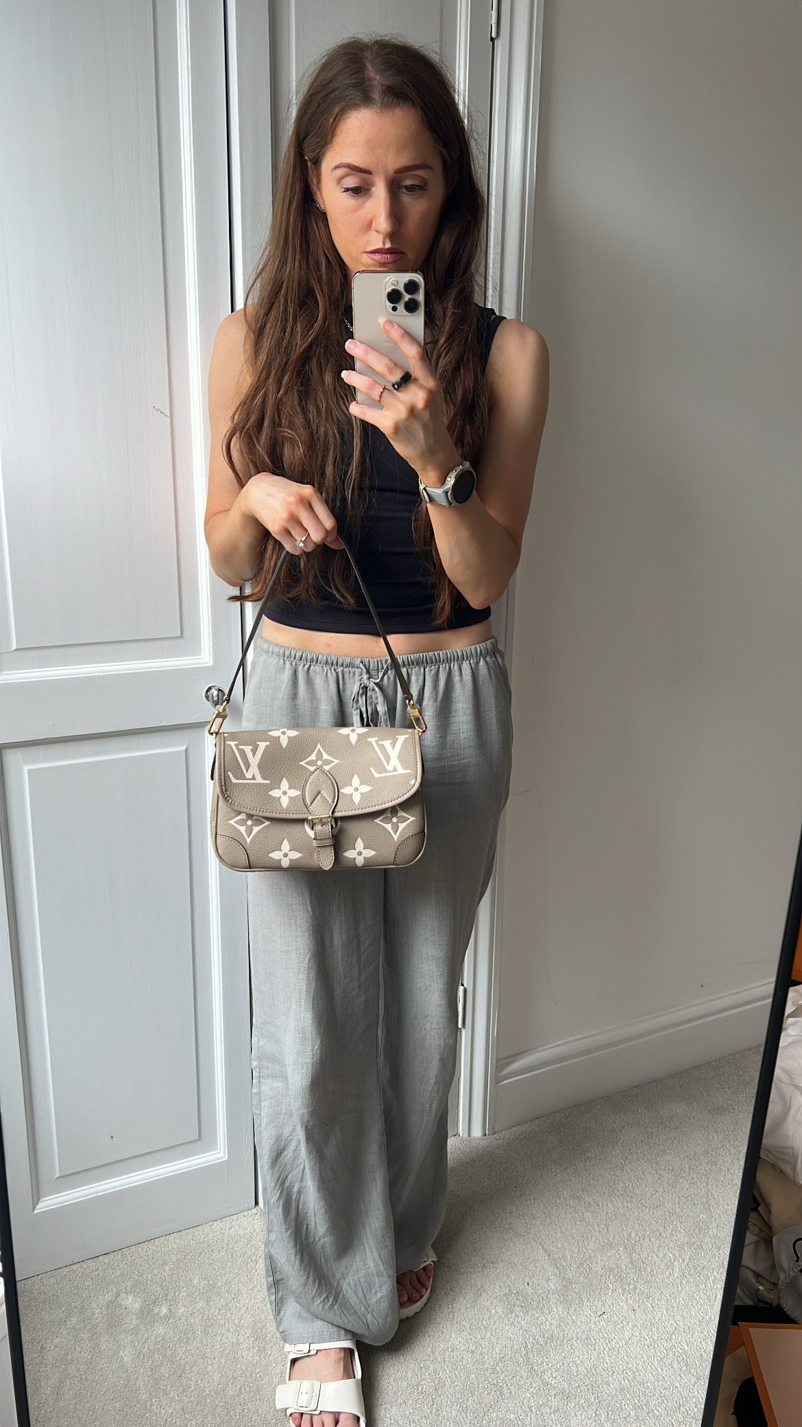 Louis Vuitton Diane Satchel Bicolour Empreinte (RRP £2,170)