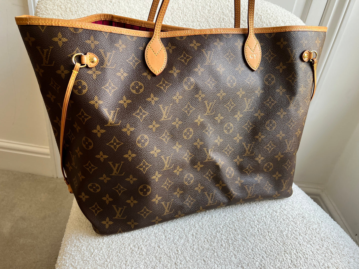 Louis Vuitton Neverfull GM Monogram Pivoine Interior (RRP £1,470)