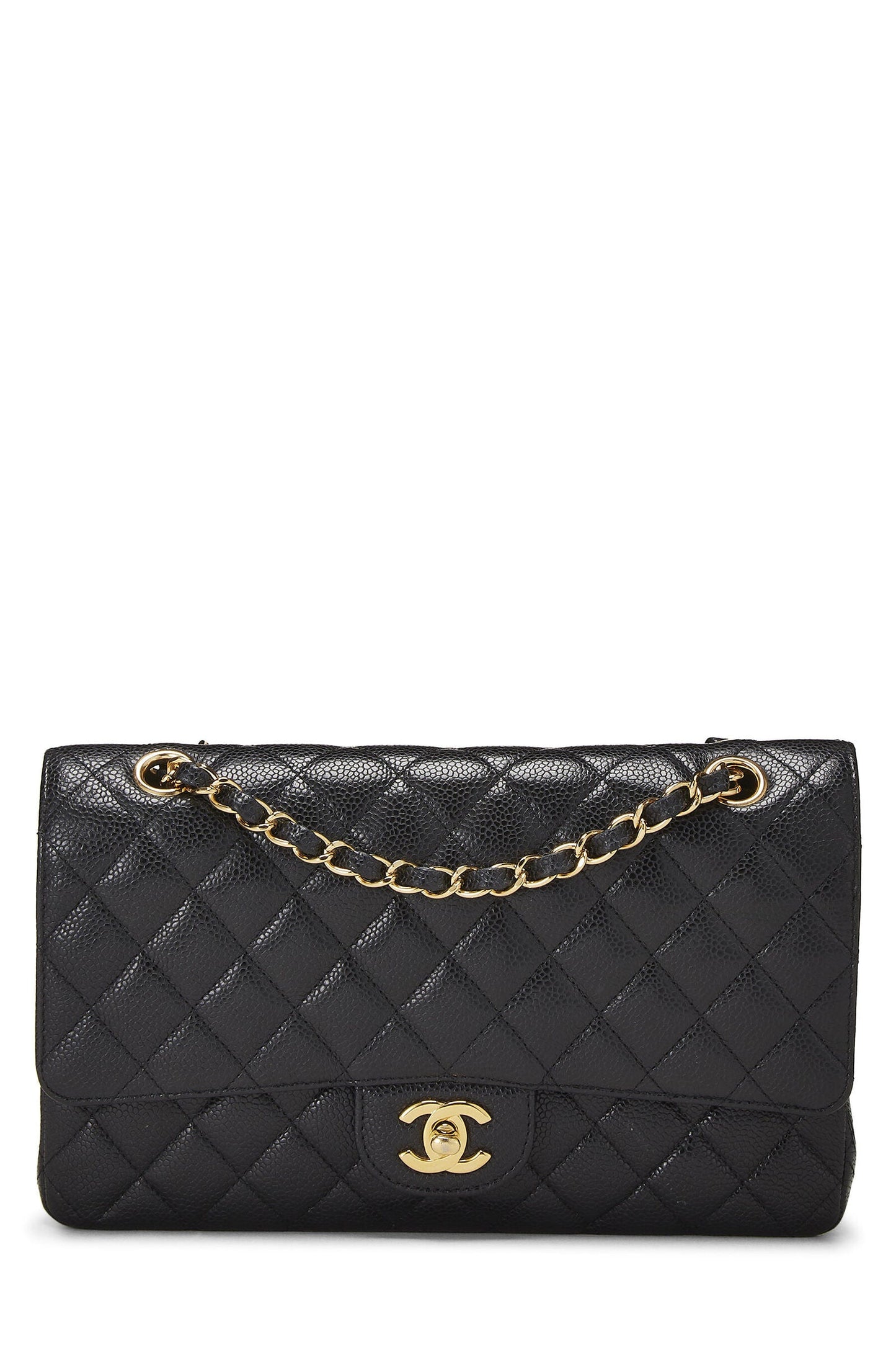 CHANEL CAVIAR QUILTED MEDIUM CLASSIC DOUBLE FLAP BAG