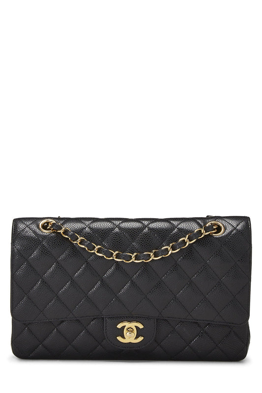 CHANEL CAVIAR QUILTED MEDIUM CLASSIC DOUBLE FLAP BAG