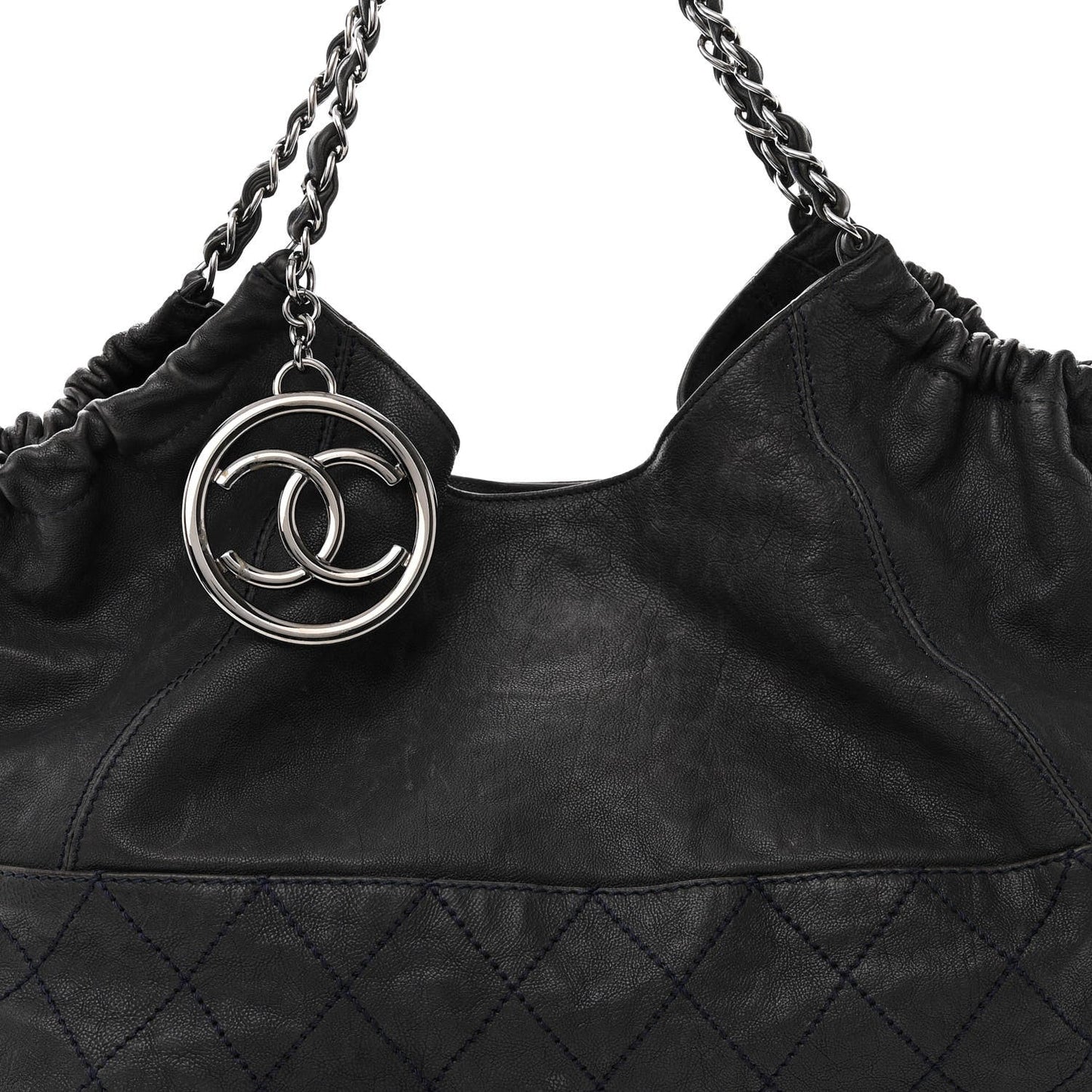 CHANEL CALFSKIN LEATHER COCO CABAS BAG