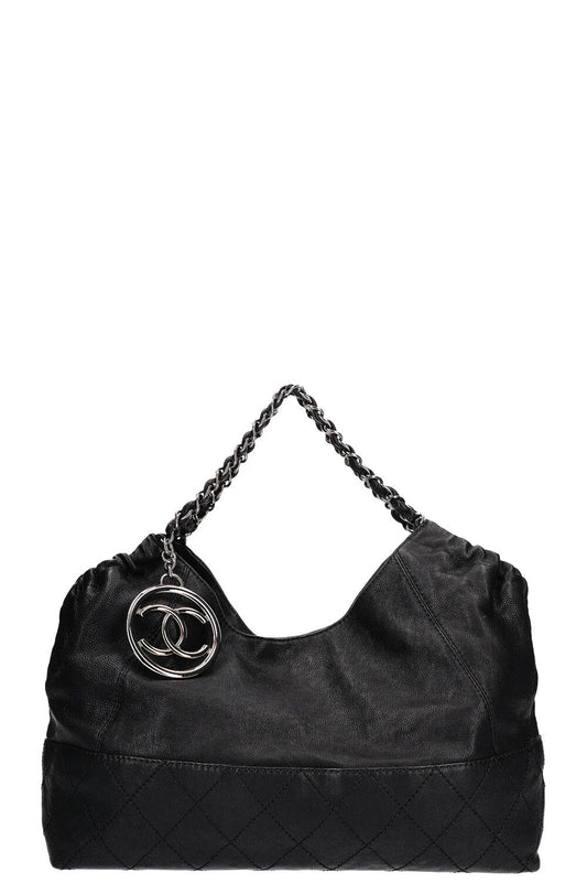 CHANEL CALFSKIN LEATHER COCO CABAS BAG