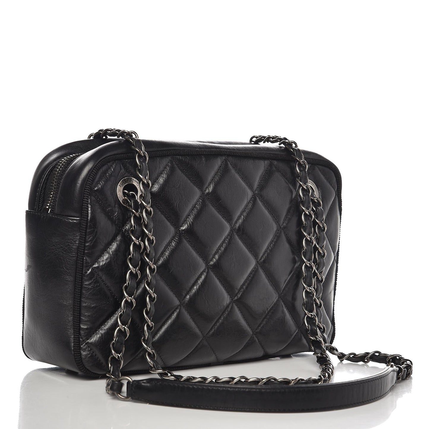 CHANEL CALFSKIN QUILTED LEATHER BALLERINA CAMERA BAG