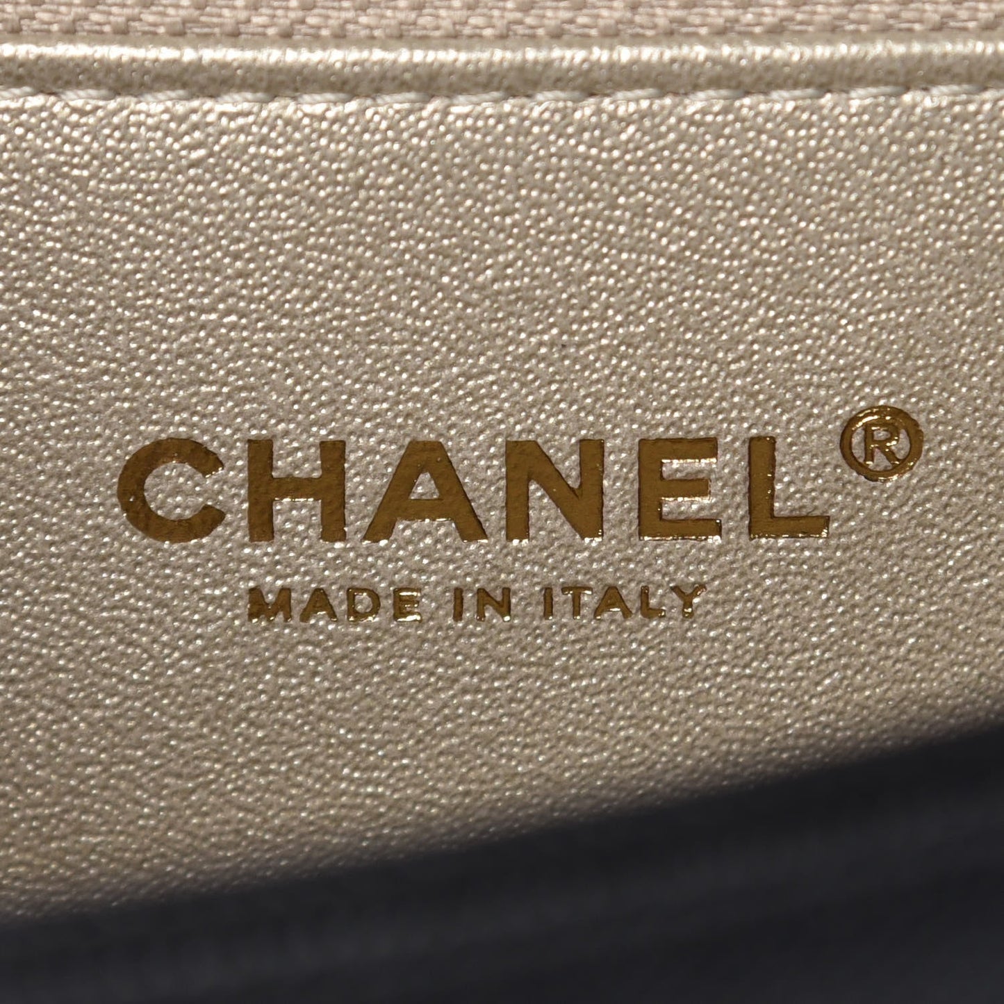 CHANEL MEDIUM CAPTAIN GOLD EMBROIDERED CAVIAR FLAP BAG