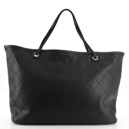 CHANEL CAVIAR QUILTED LAMBSKIN FEVER XL TOTE BAG