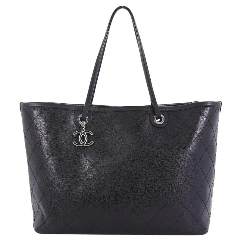 CHANEL CAVIAR QUILTED LAMBSKIN FEVER XL TOTE BAG