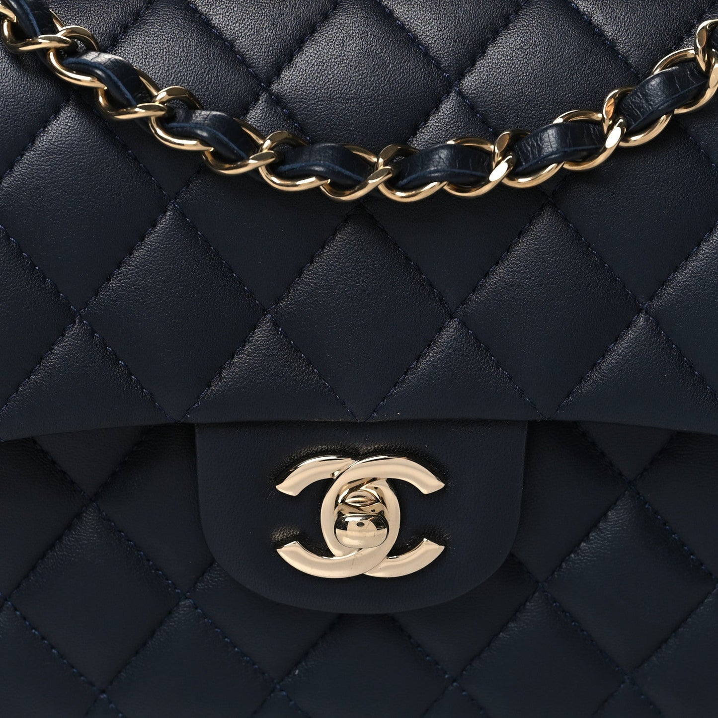 CHANEL QUILTED LAMBSKIN SMALL DOUBLE FLAP SHOULDER BAG