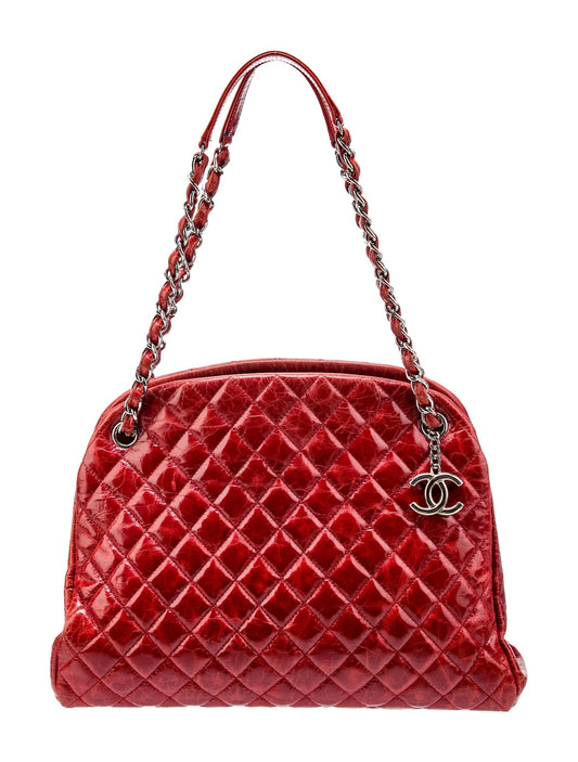 CHANEL CC LARGE QUILTED JUST MADEMOISELLE BOWLING BAG