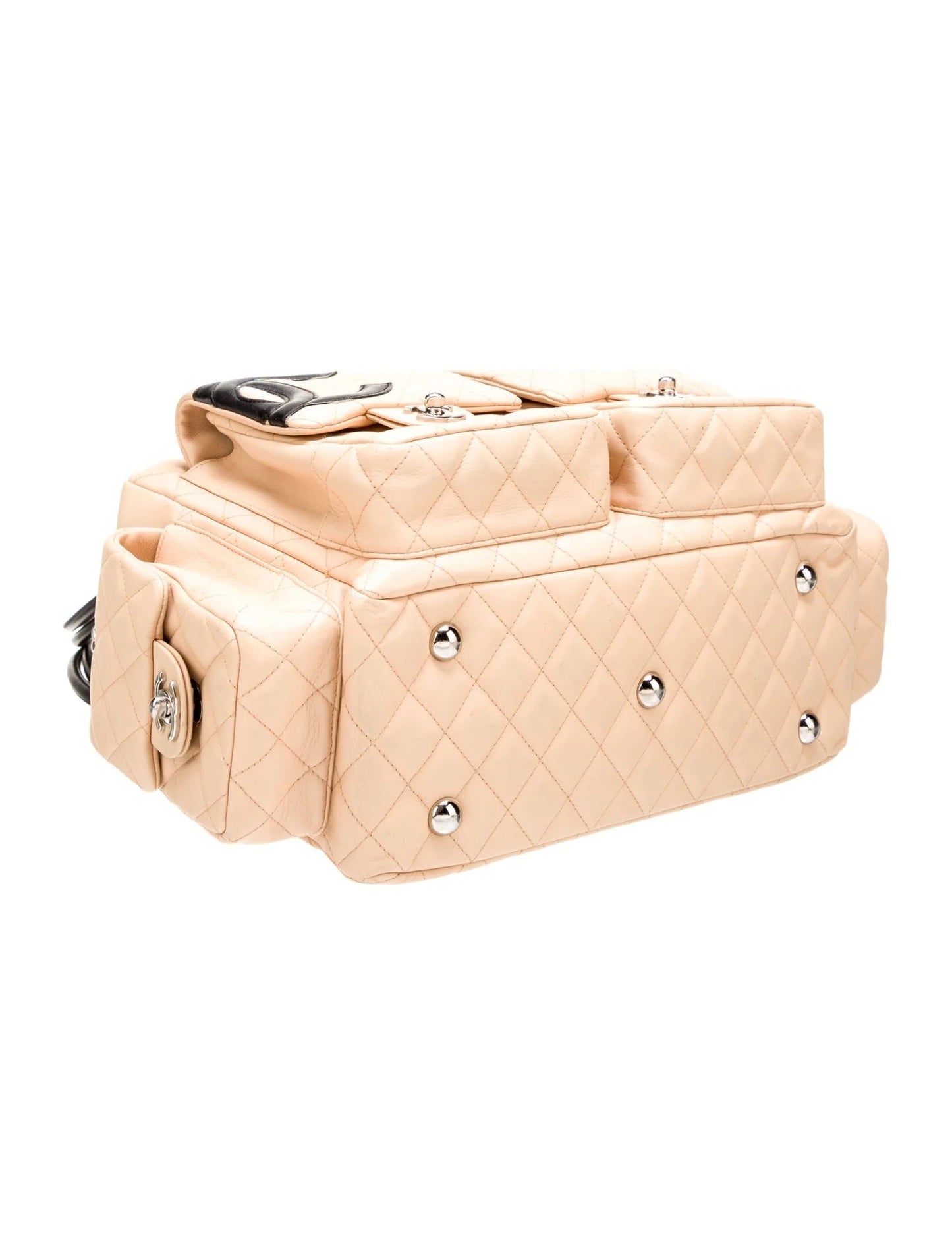 CHANEL QUILTED CALFSKIN LIGNE CAMBON MULTIPOCKET REPORTER BAG