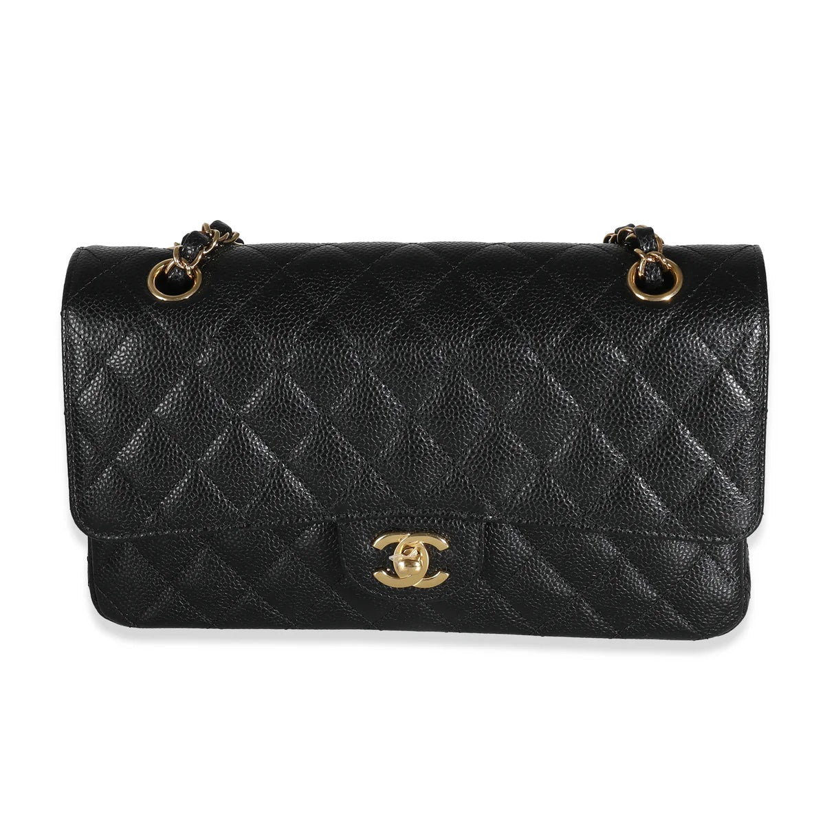 CHANEL CAVIAR QUILTED MEDIUM CLASSIC DOUBLE FLAP BAG