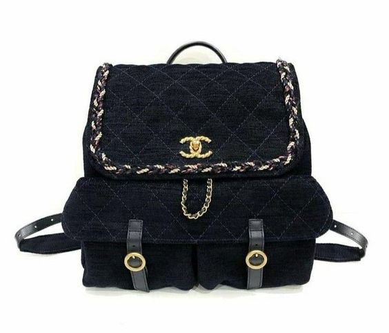 CHANEL RUE CAMBON WOOL VELVET PARISIAN STROLL BACKPACK