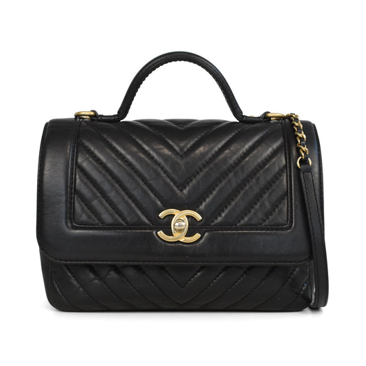 Chanel 'Chevron Top Handle' Flap Bag