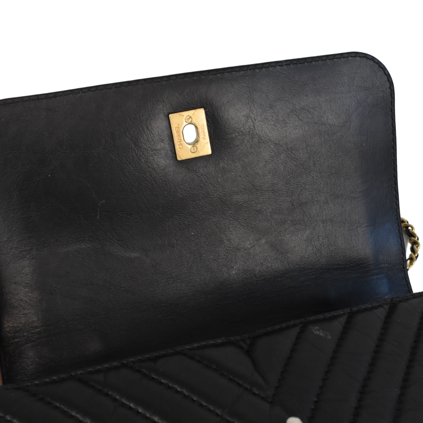 Chanel 'Chevron Top Handle' Flap Bag