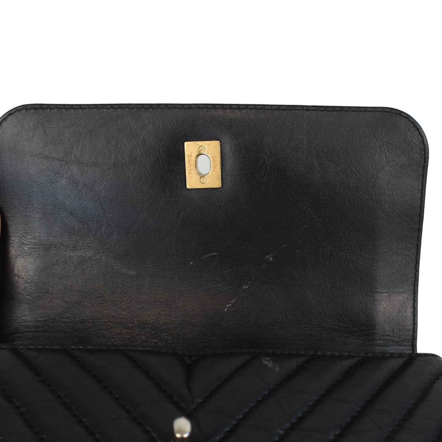 Chanel 'Chevron Top Handle' Flap Bag