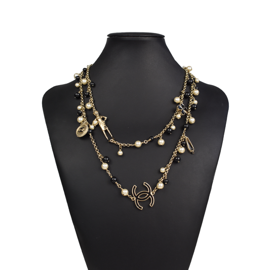 Chanel 'CC Pearl Charm' Necklace