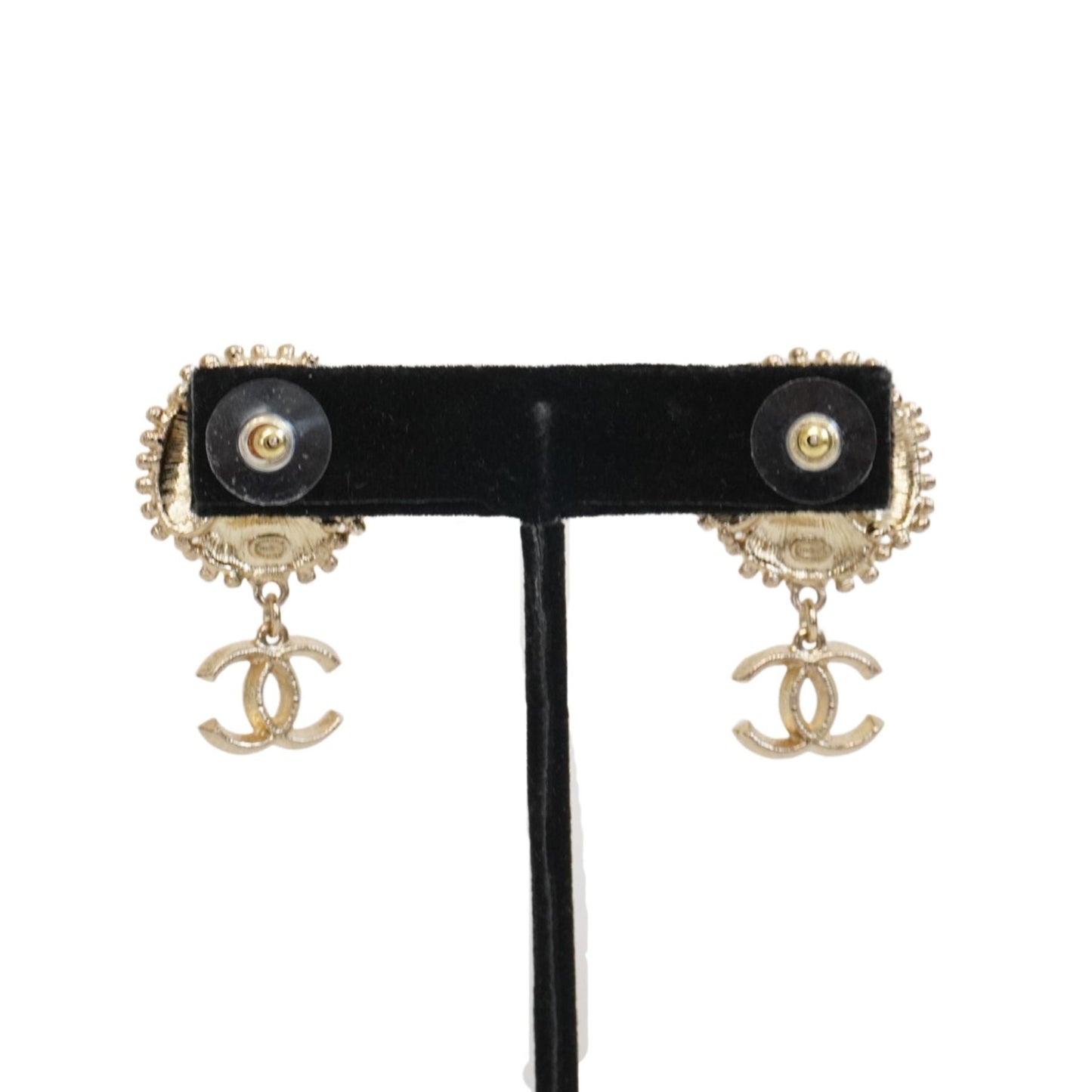 Chanel 'Camellia CC' Drop Earrings
