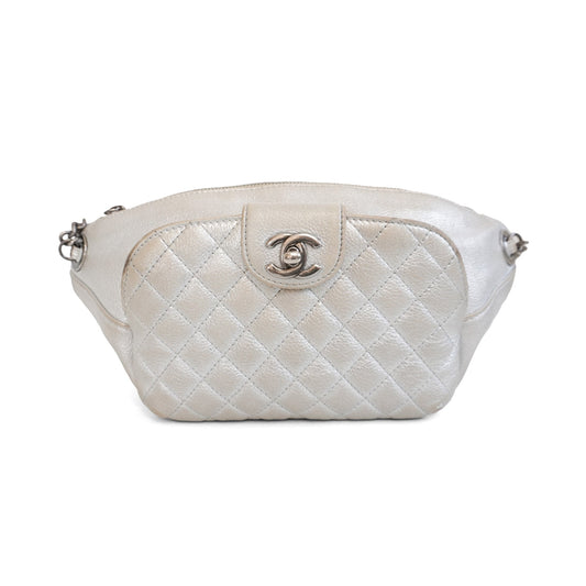 Chanel Silver Fanny Pack