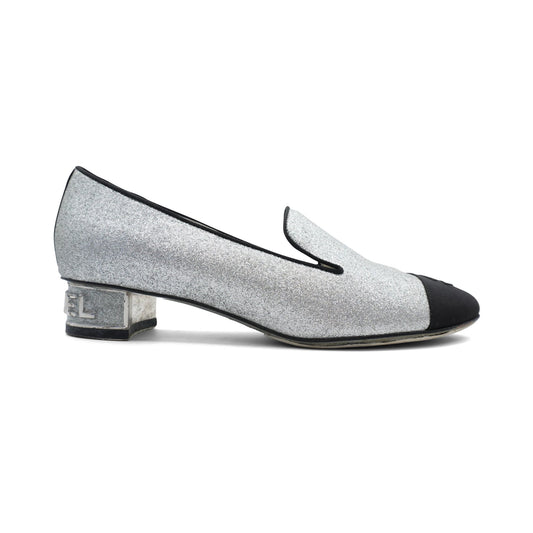 Chanel 'Logo Heel' Kitten Heels - Women's 36.5