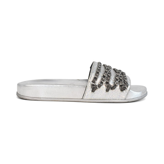 Chanel 'Chain' Slides - Women's 37