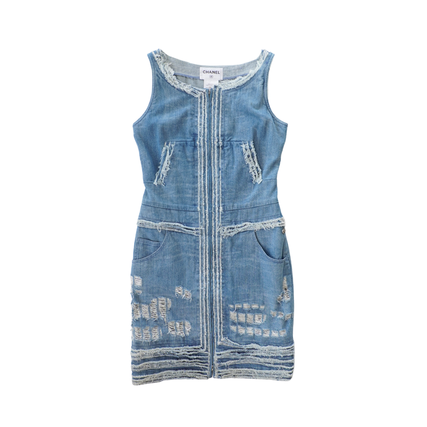 Chanel '2008 Fall' Denim Dress - Women's 36