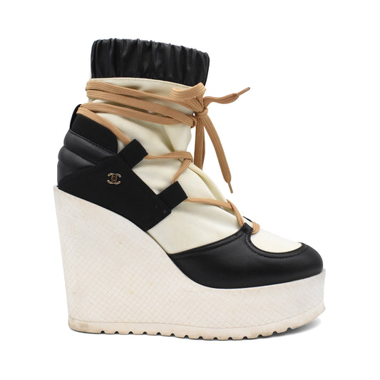 Chanel Wedge Boots - Women's 37.5