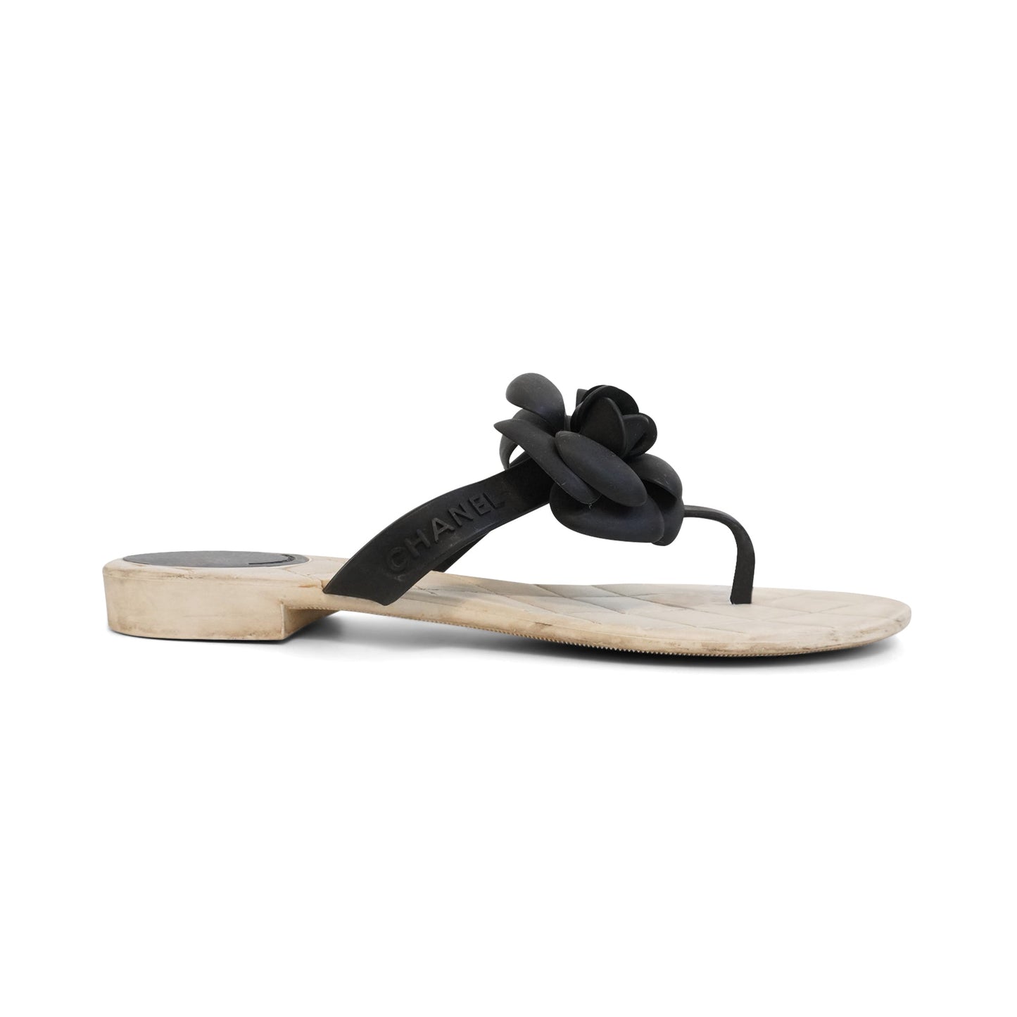Chanel 'Camellia' Flip Flops - Women's 38
