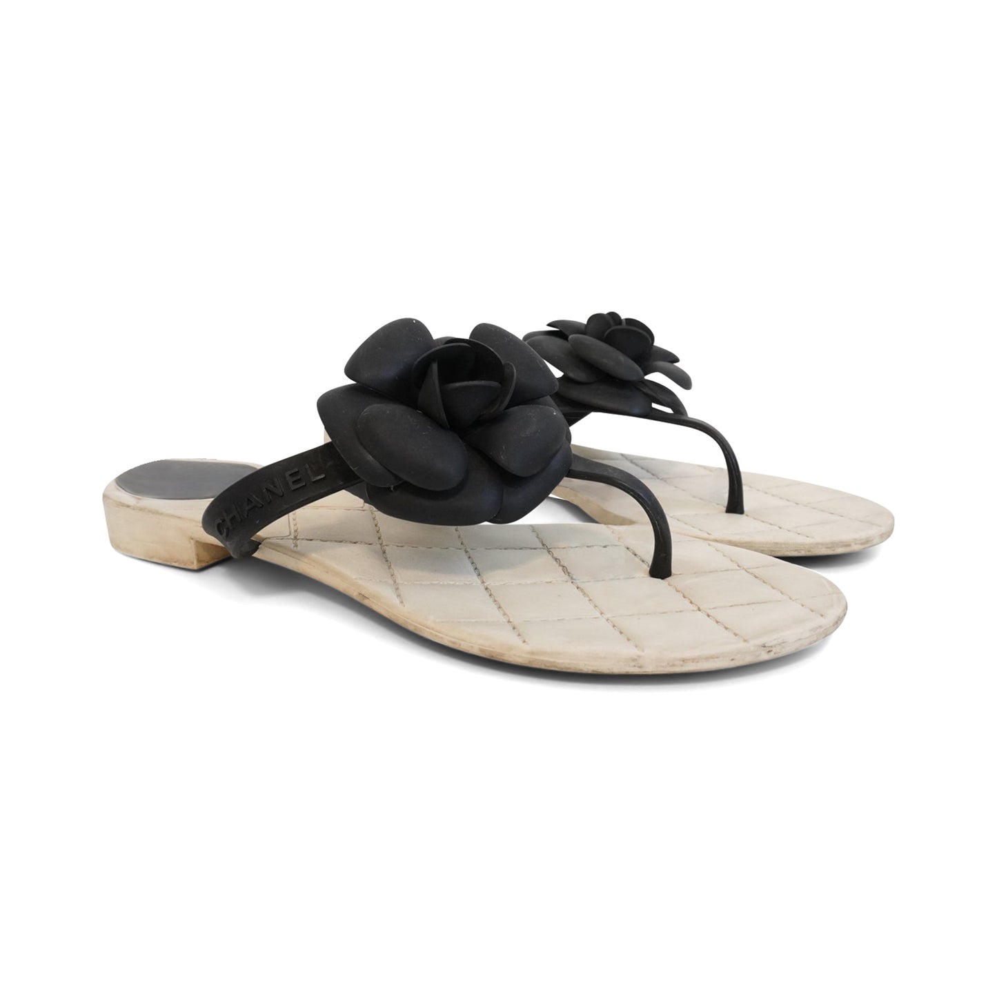 Chanel 'Camellia' Flip Flops - Women's 38