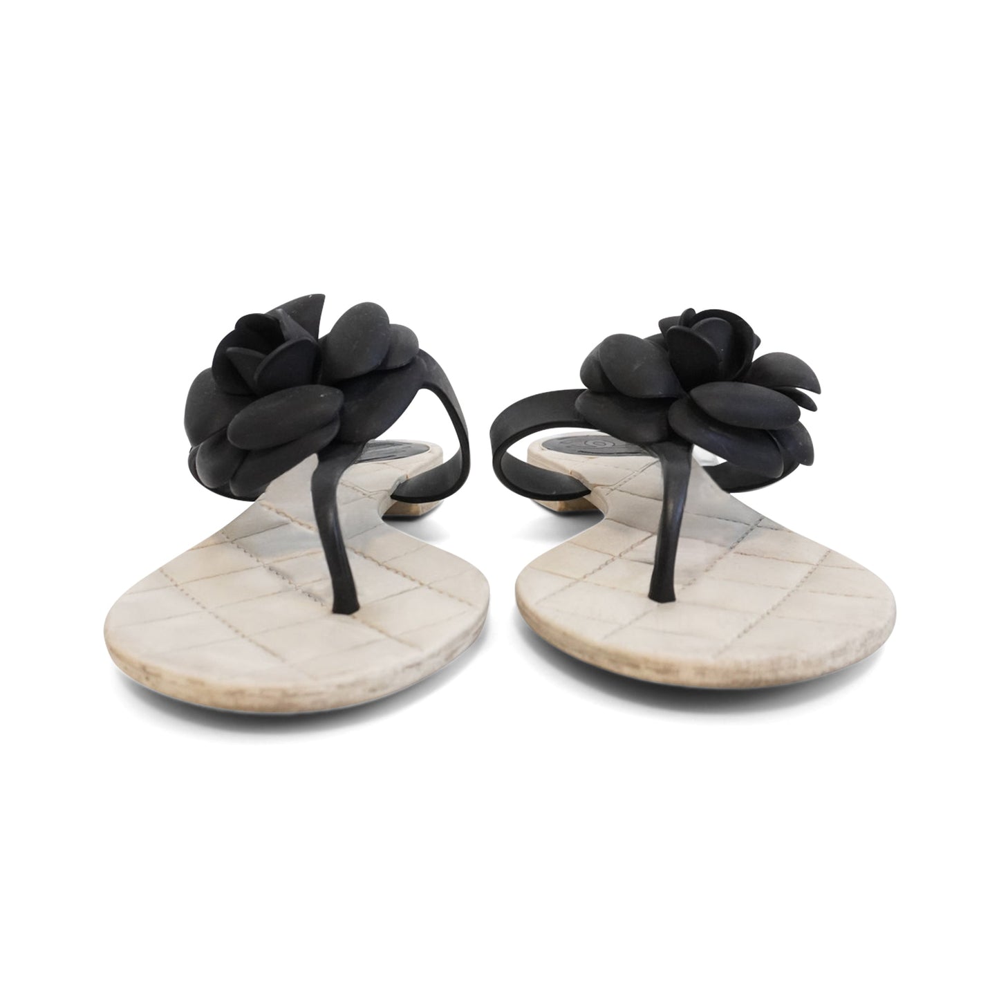 Chanel 'Camellia' Flip Flops - Women's 38