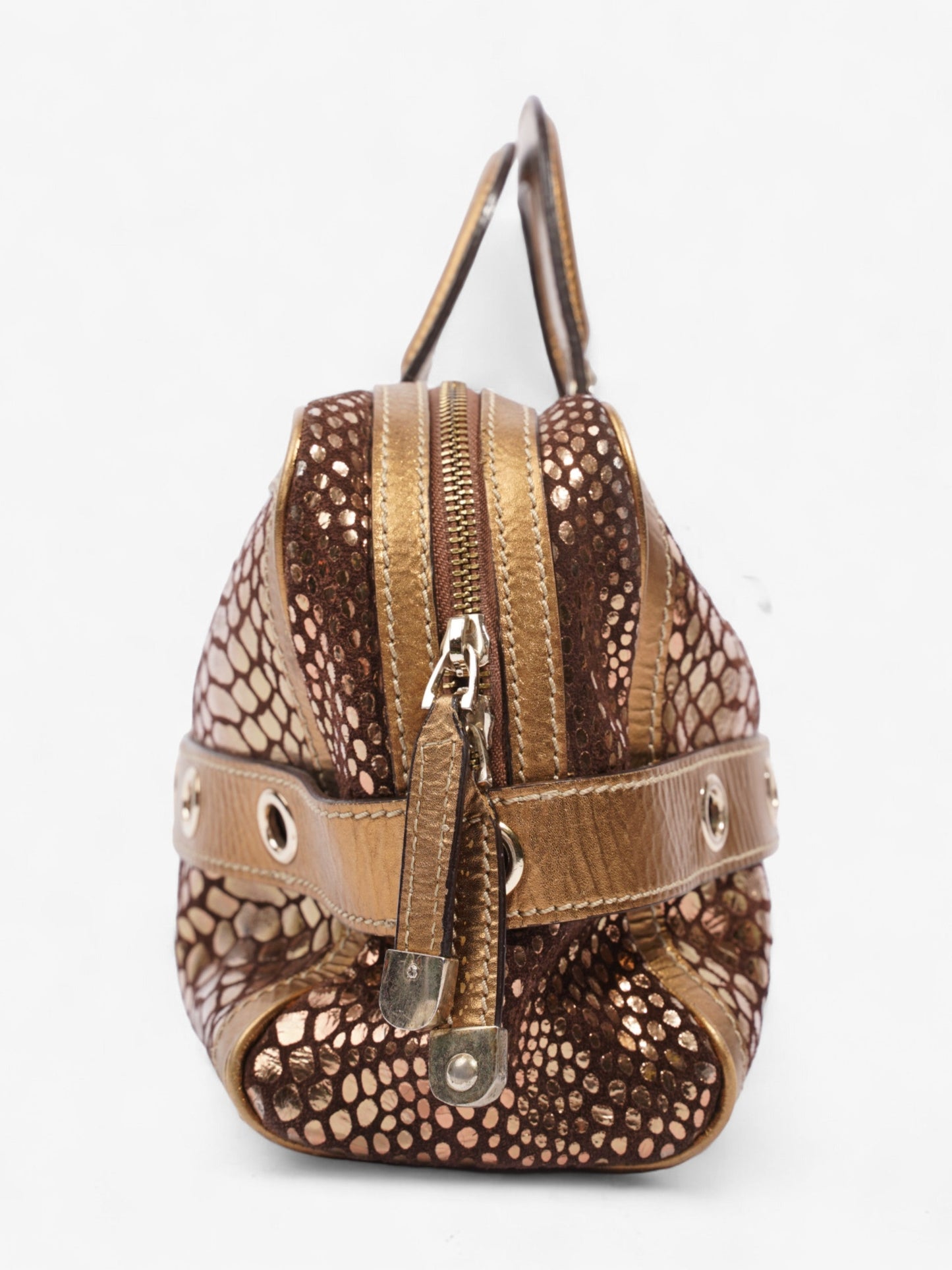 Gucci Romy Bronze / Gold Leather