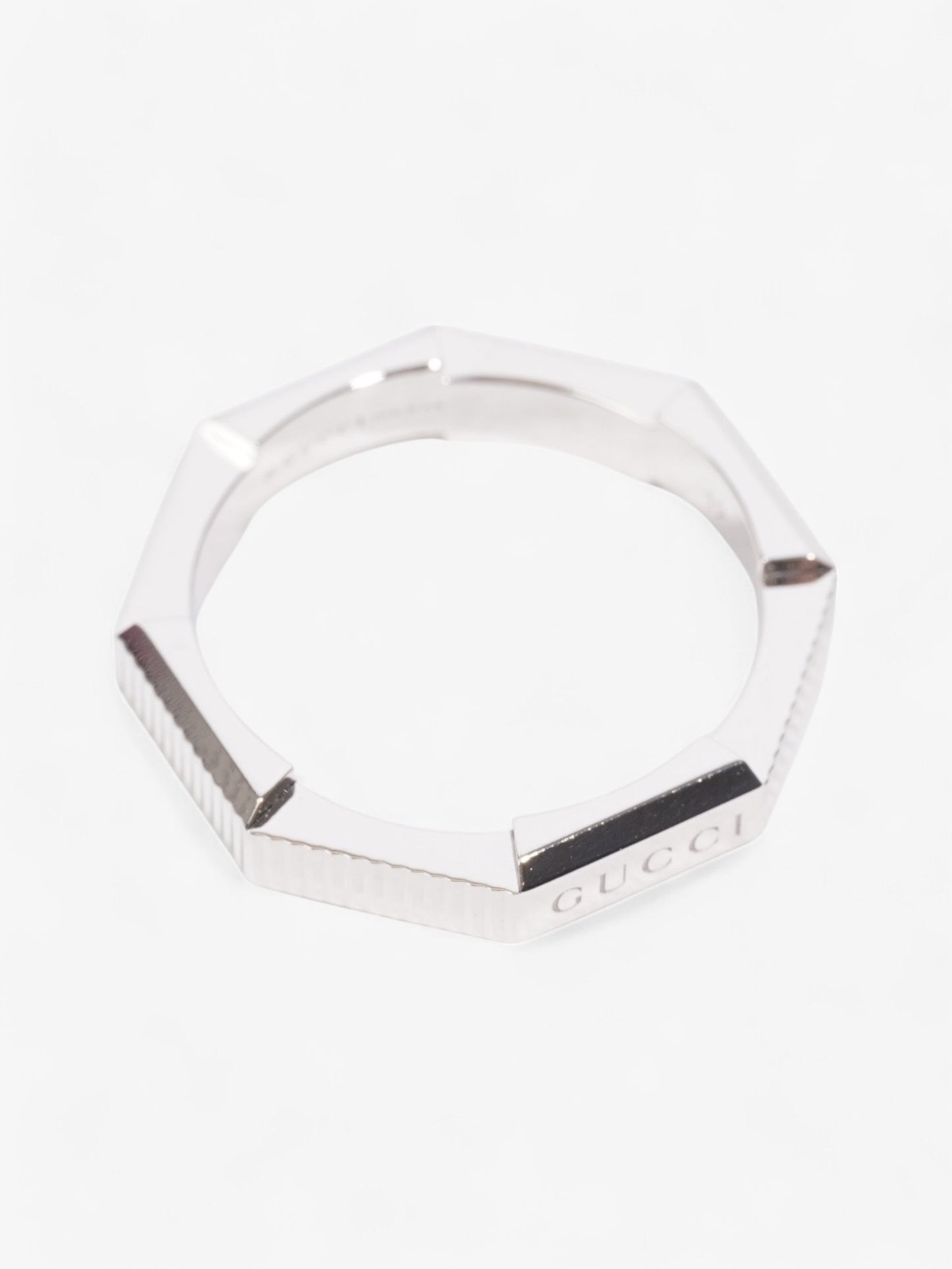 Gucci Link To Love Ring White White Gold 12 (52mm)