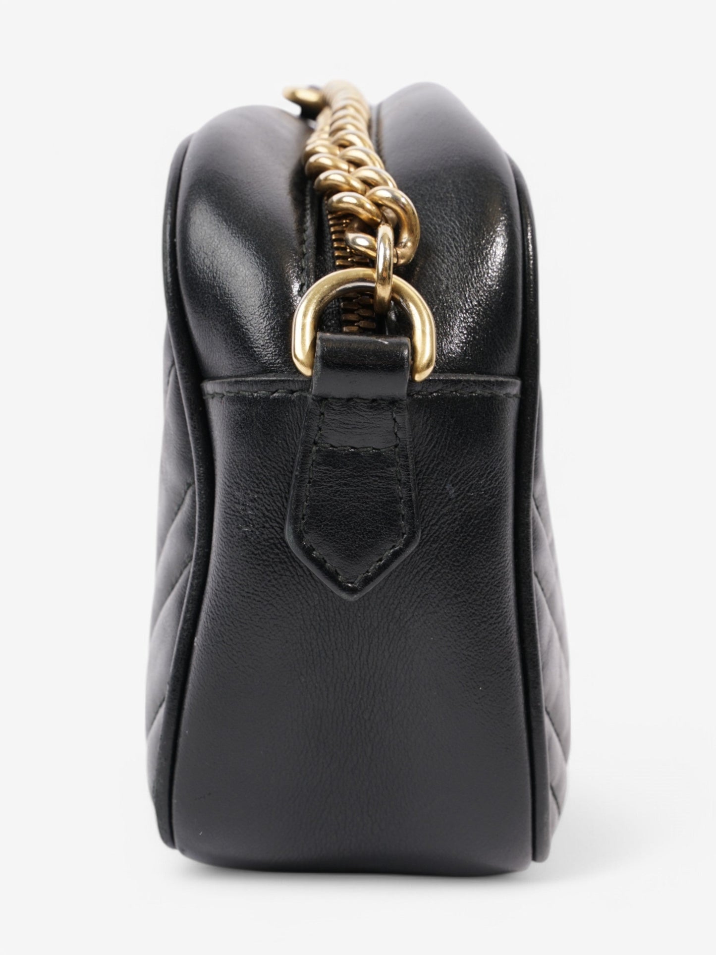 Gucci Marmont Zip Black Matelasse Leather Small