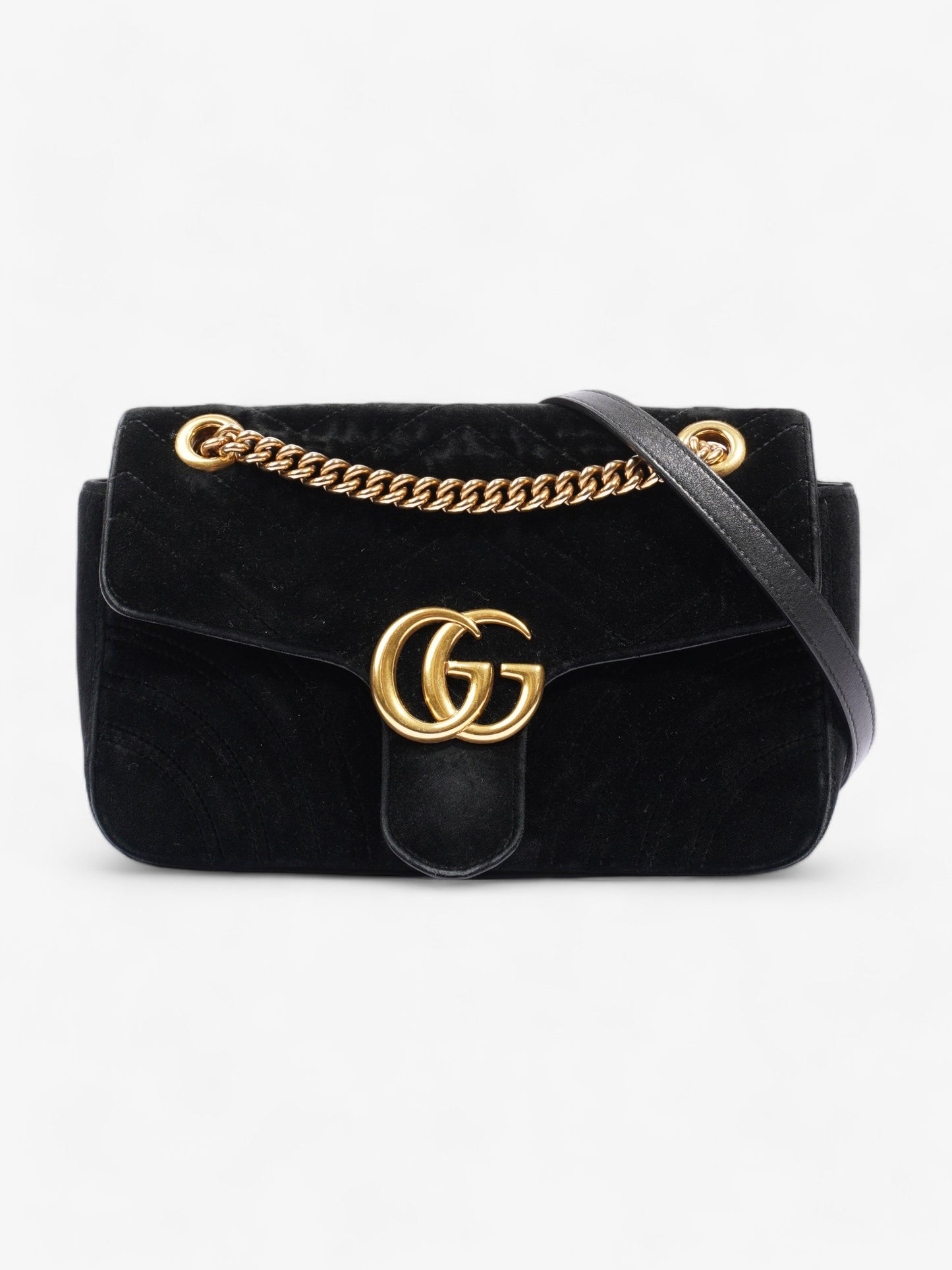 Gucci GG Marmont Black Velvet Small