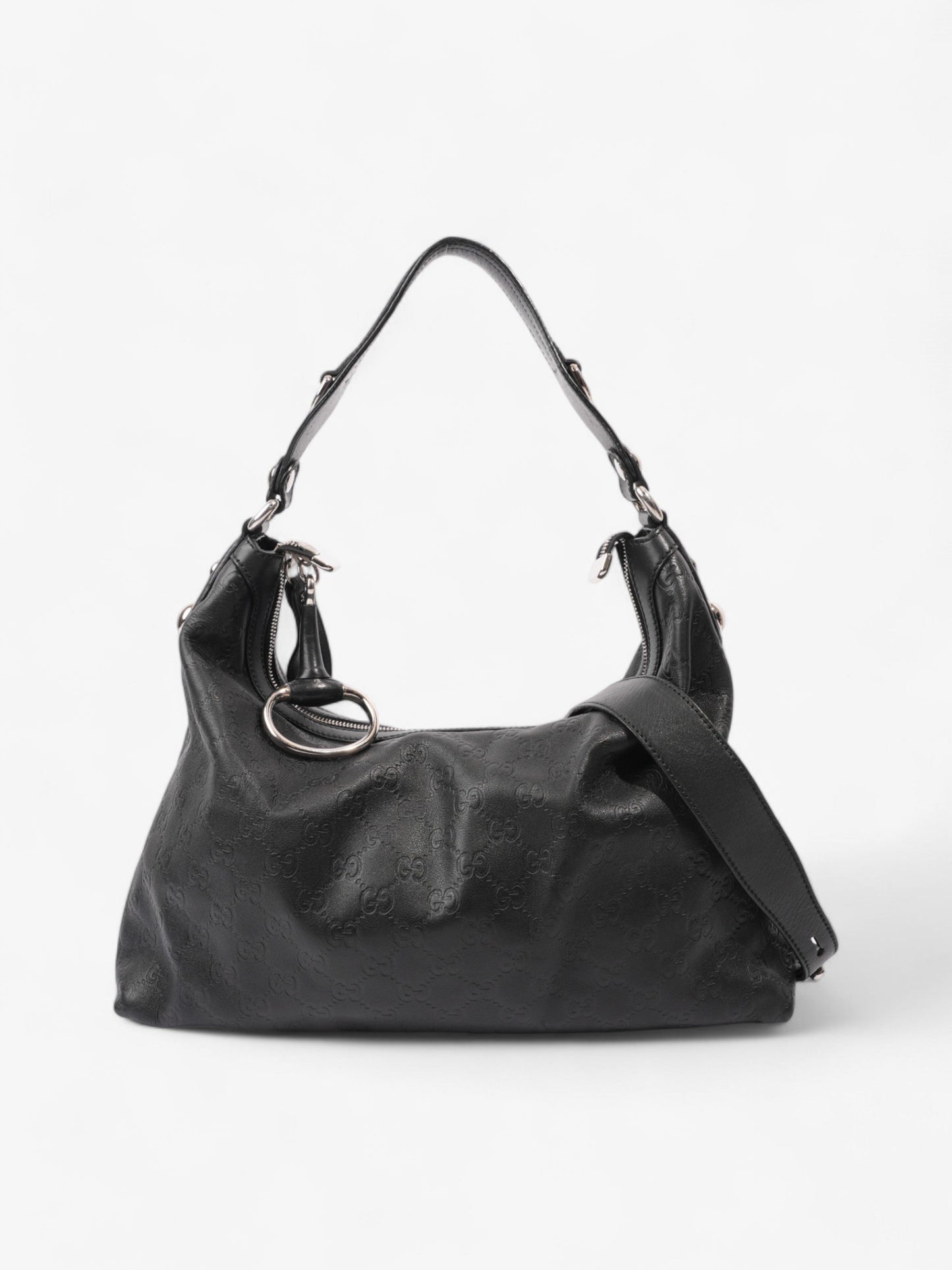 Gucci Shoulder Bag Black Leather