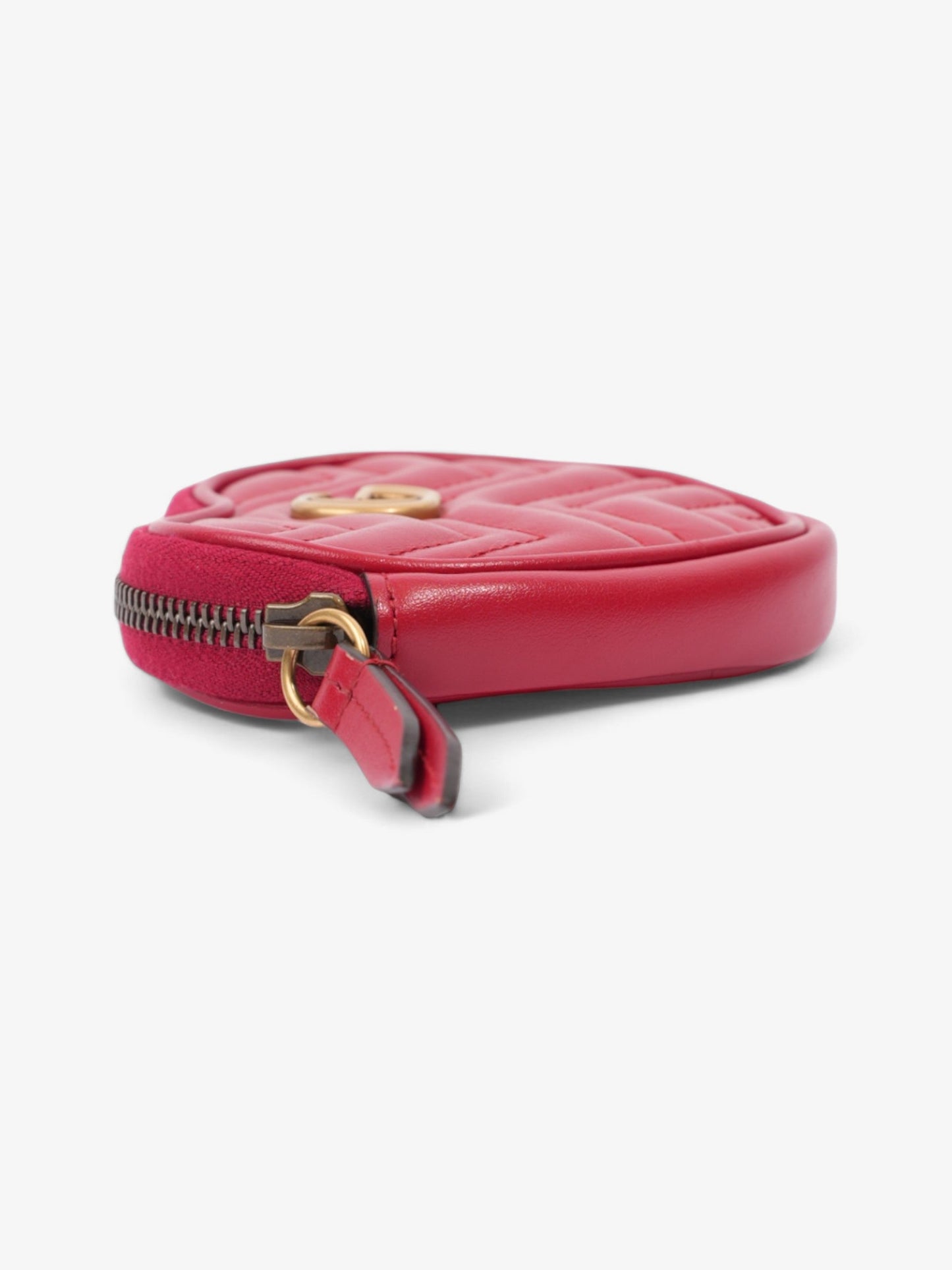 Gucci GG Marmont Heart Purse Red Matelasse Leather