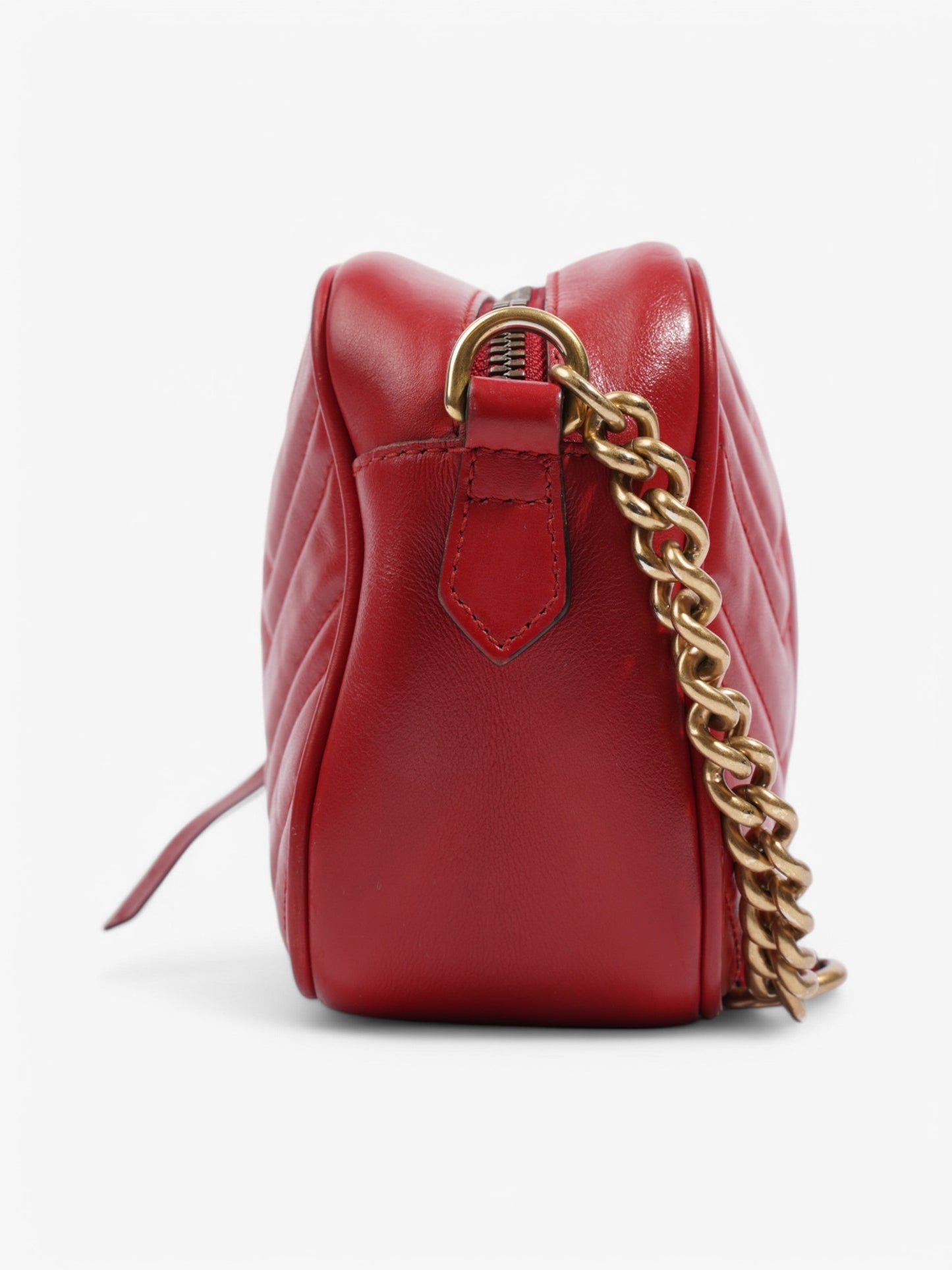 Gucci GG Marmont Red Calfskin Leather Small