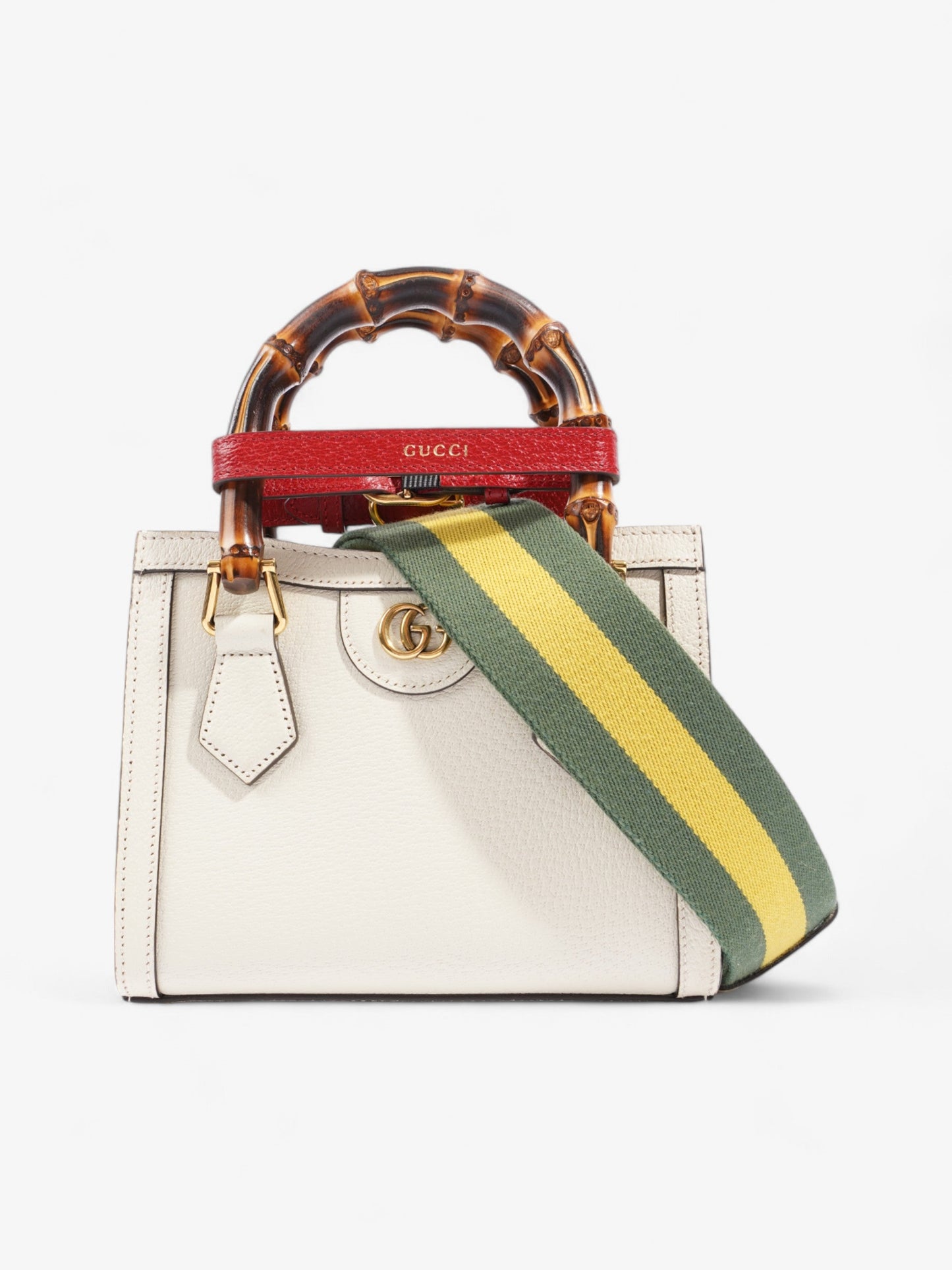 Gucci Diana Mini Tote Cream Leather