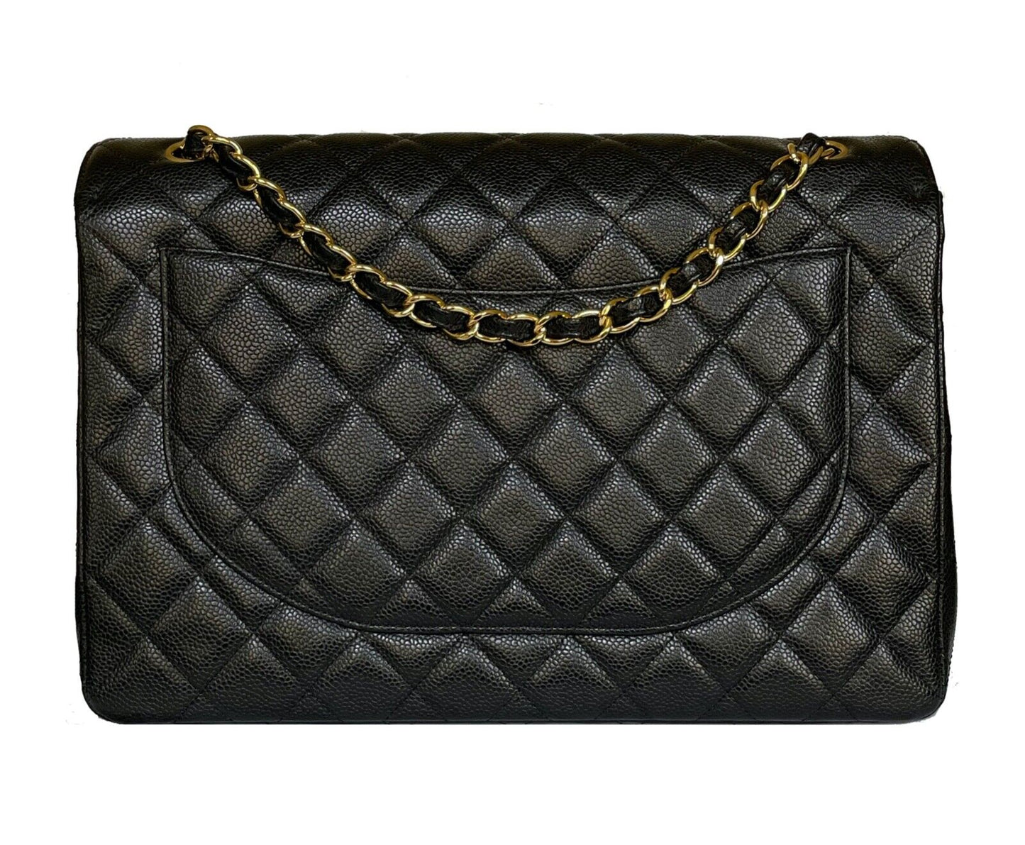 CHANEL MAXI CLASSIC CAVIAR LEATHER SINGLE FLAP BAG